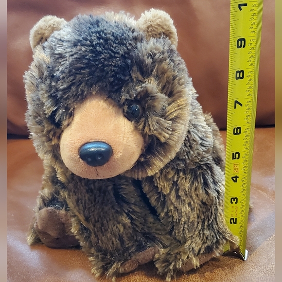 13 inch Wild Republic Brown Grizzly Bear Stuffed Animal Plush Toy Zoo Birthday - Picture 8 of 10